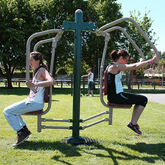 Fresh Air Fitness Outdoor Seated Chest Press Equipment Fresh Air