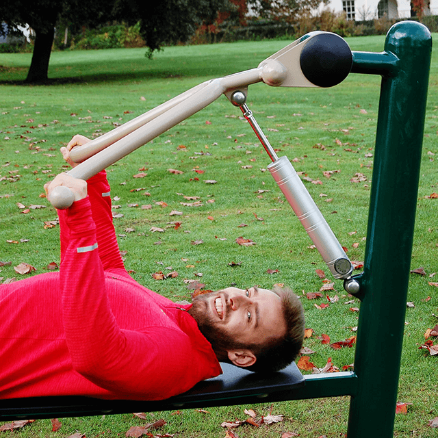 Outside Resistance Bench Press Outdoor Gym Equipment Fresh Air