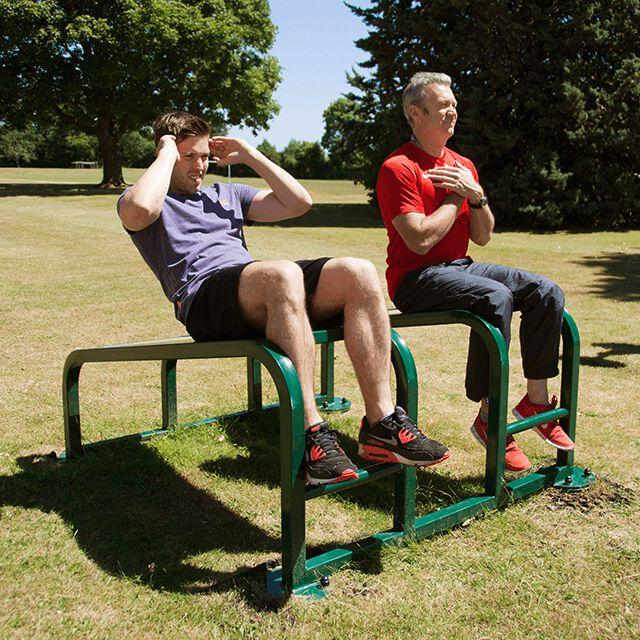 Sit Up Bench Outdoor Gym Station Fresh Air Fitness