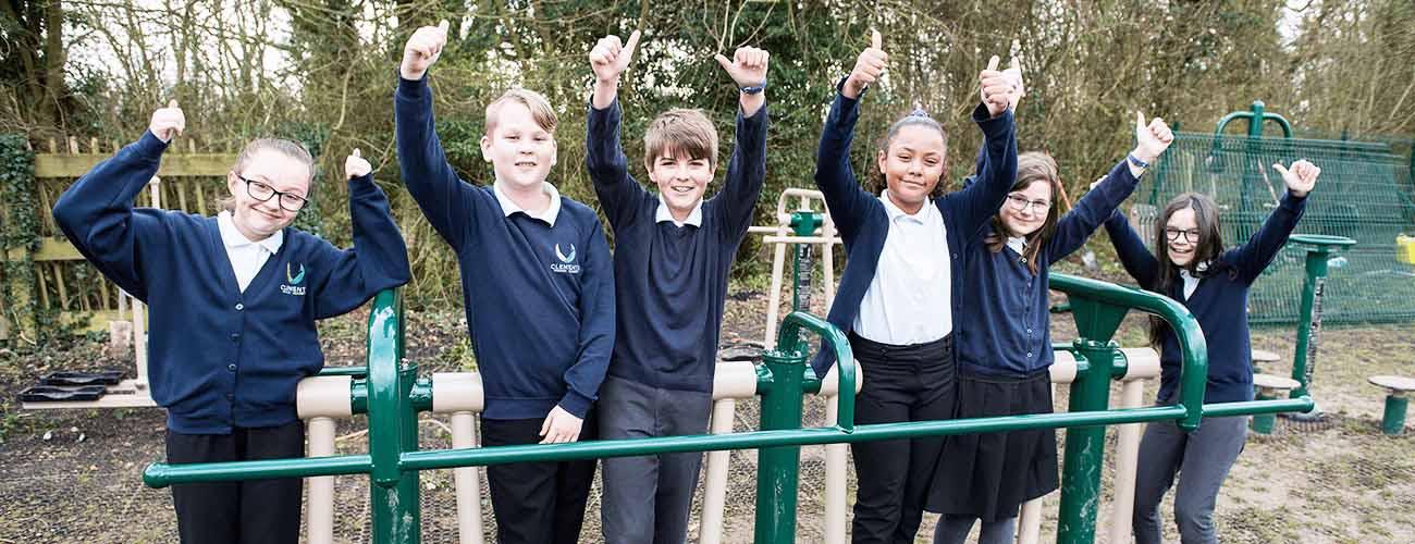 New outdoor gym installed into Haverhill Pirmary School, Clements Academy