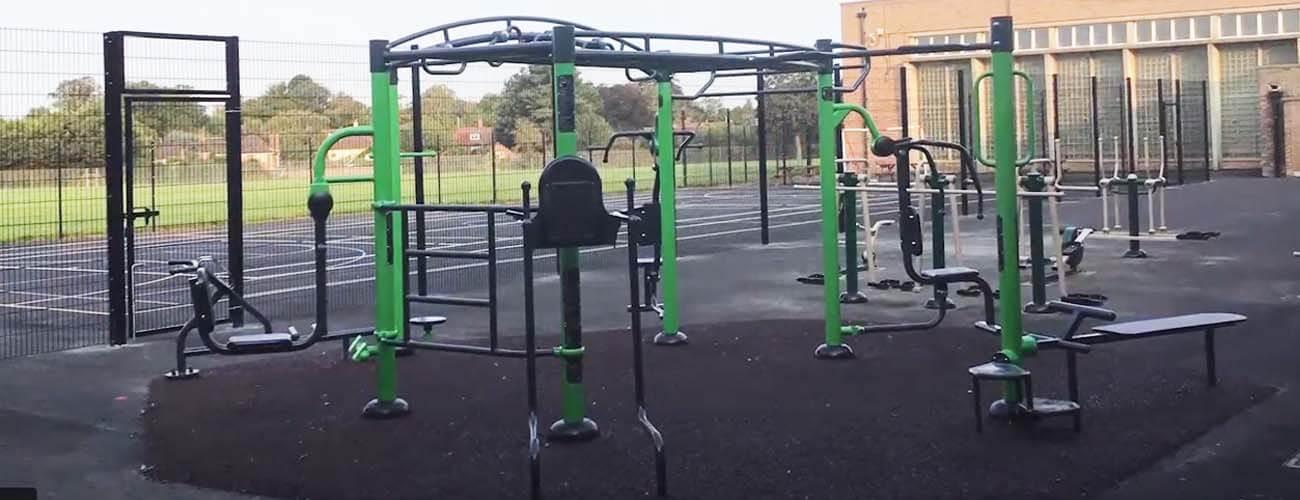 Big Rig and Outdoor Gym at Hewett Academy