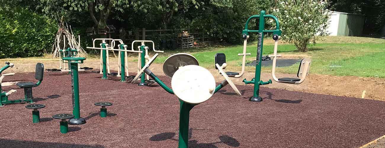 outdoor gym equipment Ab Kettleby Primary
