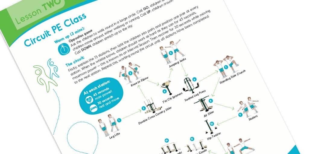 Fresh Air Fitness Primary School Lesson Planner for Outdoor Gym Equipment