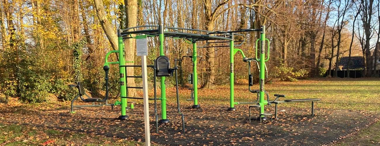 New outdoor gym equipment at Lightwater 