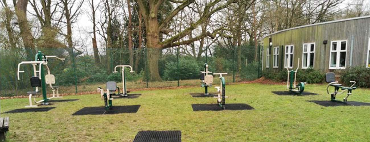 fresh air fitness outdoor gym at SEN school