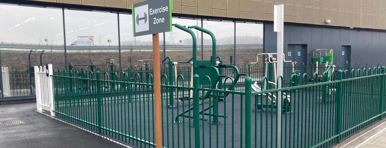 Welcome Break, Rotherham, Outdoor Gym