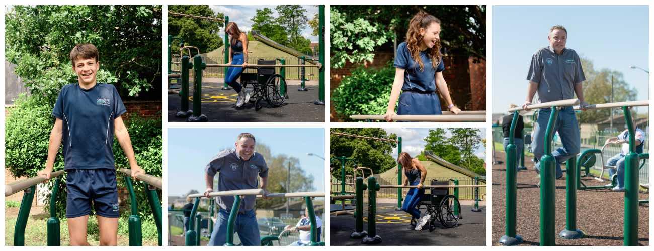 people using the Parallel Bars
