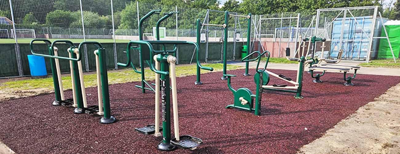 new outdoor gym at Woking High School