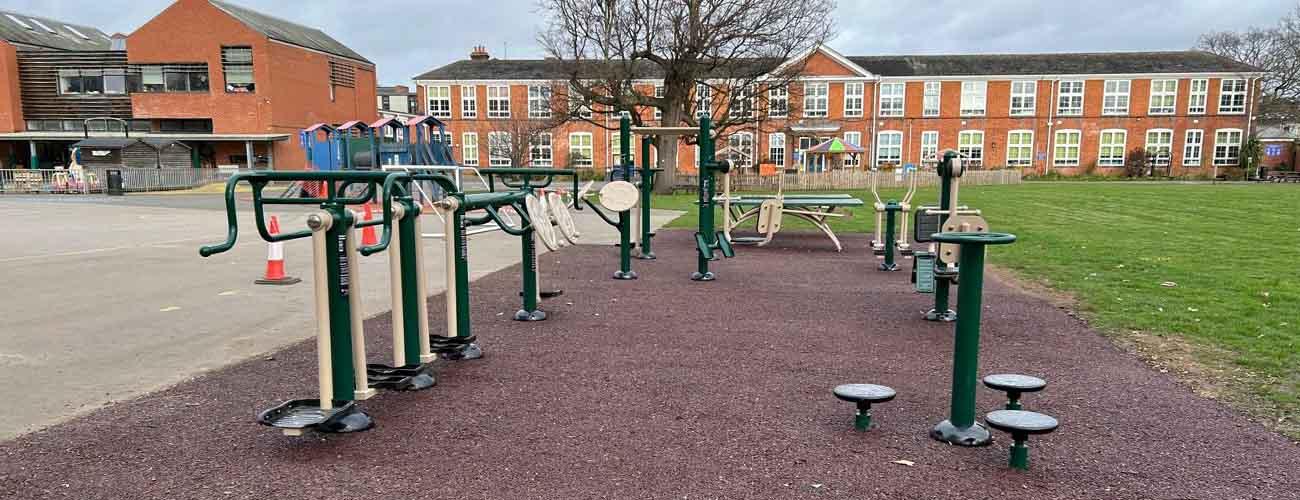Wimbledon Chase Outdoor Gym by Fresh Air Fitness