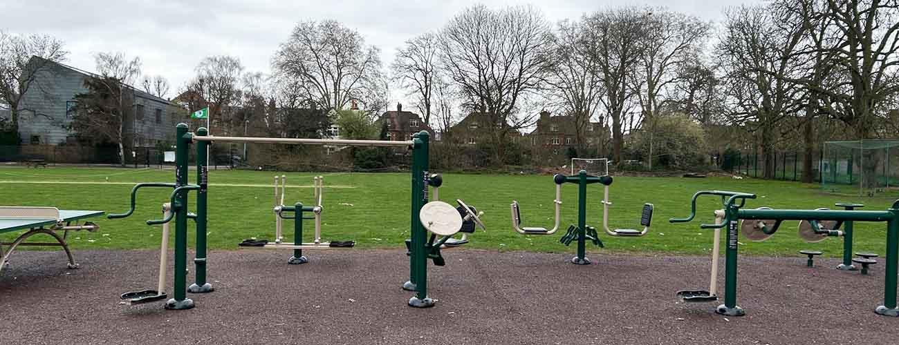 Wimbledon Chase Outdoor Gym by Fresh Air Fitness