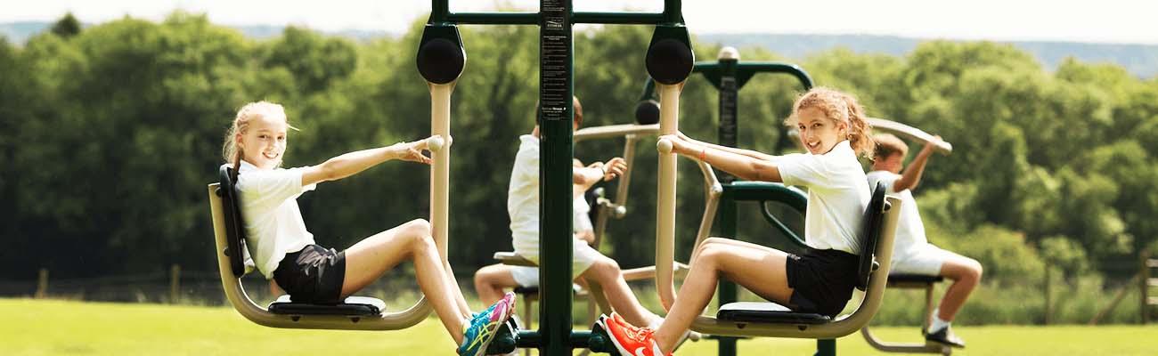 Outdoor Gym for school children, by outdoor gym specialists, Fresh Air Fitness