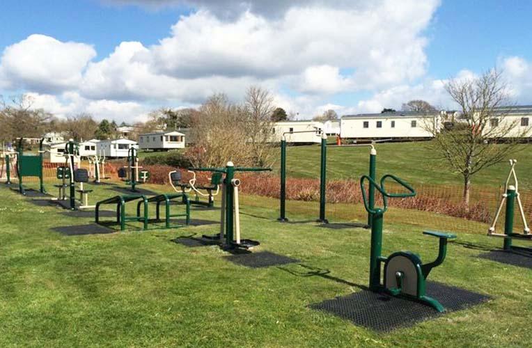 Devon Cliffs Holiday Park, Exmouth, Outdoor Gym Equipment